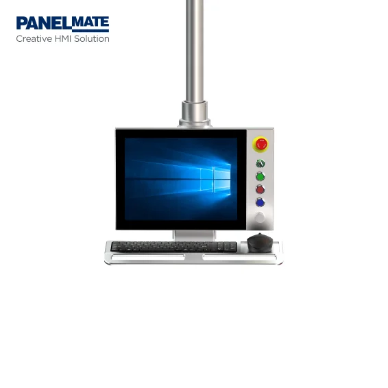15 Inch Industrial Arm-Mounted Panel Display with KVM Idd-Link4 Port for Automation