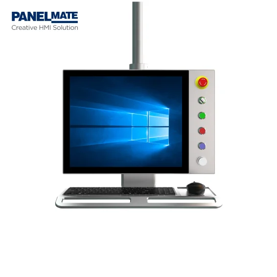 19 İnç Kol Destekli Endüstriyel Panel Hepsi Bir Arada Bilgisayar Alüminyum Magnezyum Alaşımlı LCD Ekranlı PanelMate